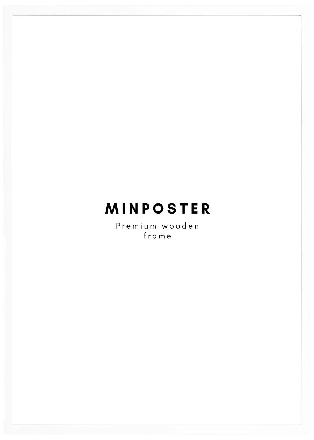 Tavelram vit 70x100 Min Poster