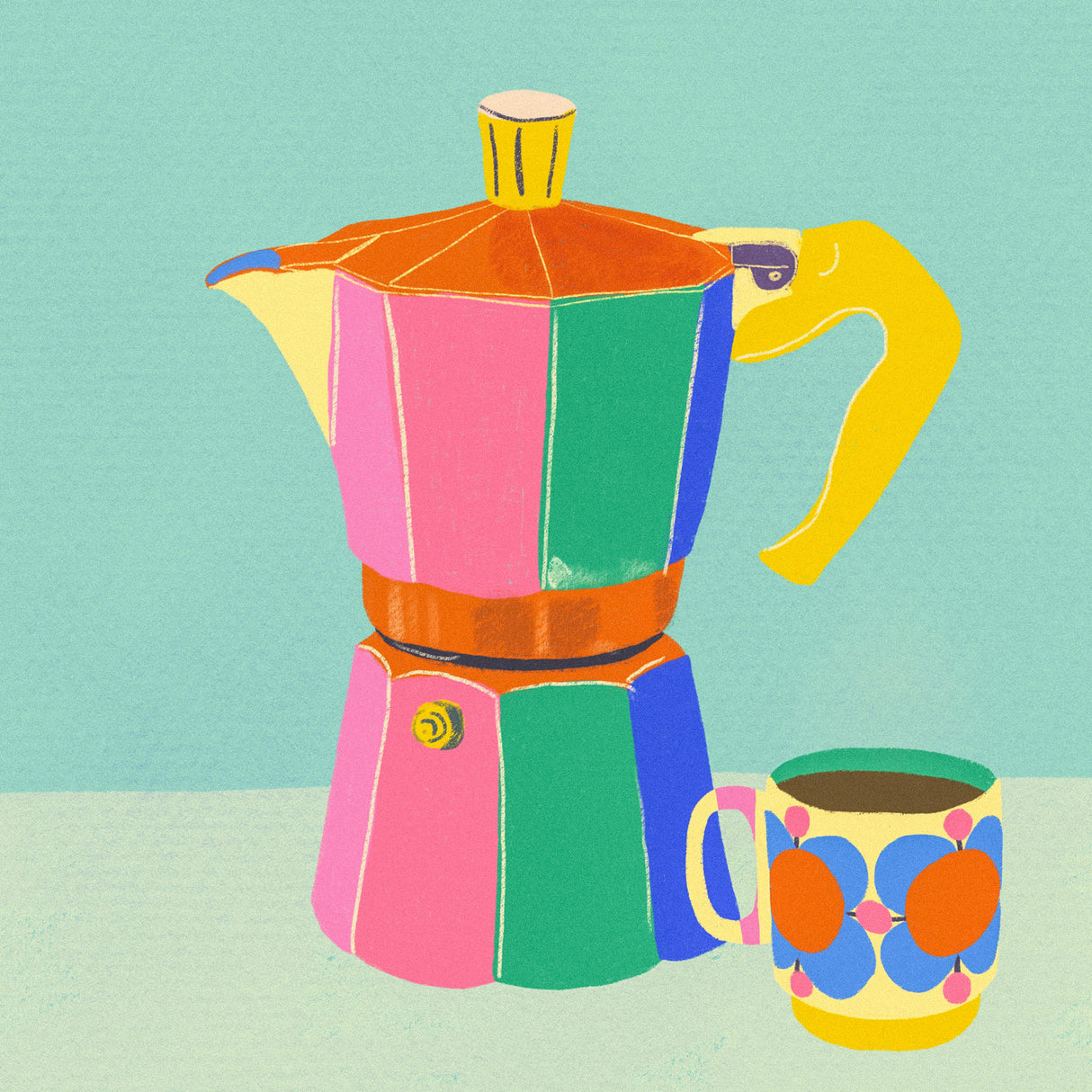 Coffee break II Poster och Canvastavla