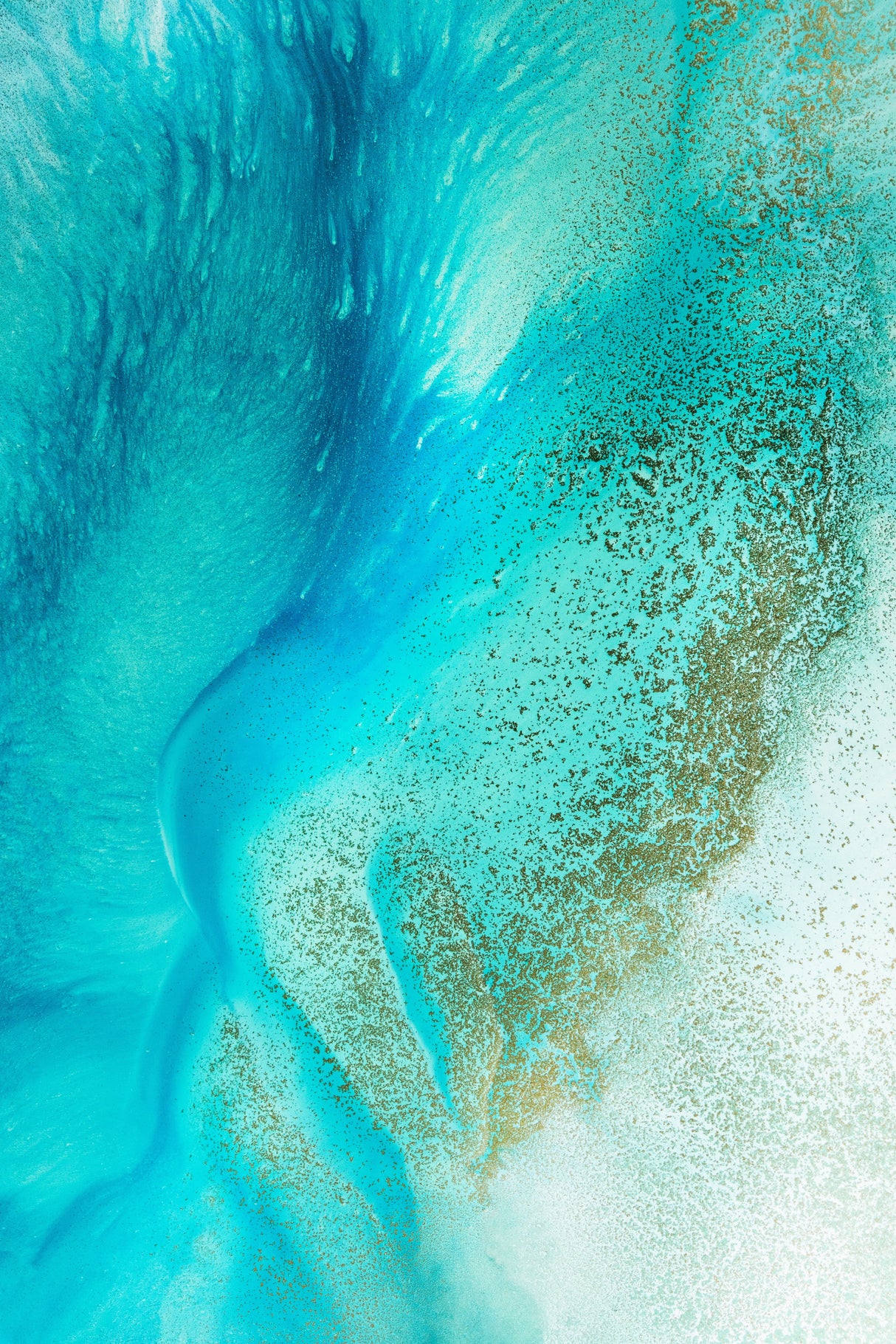 Turquoise Tranquility Tif 2 Poster och Canvastavla