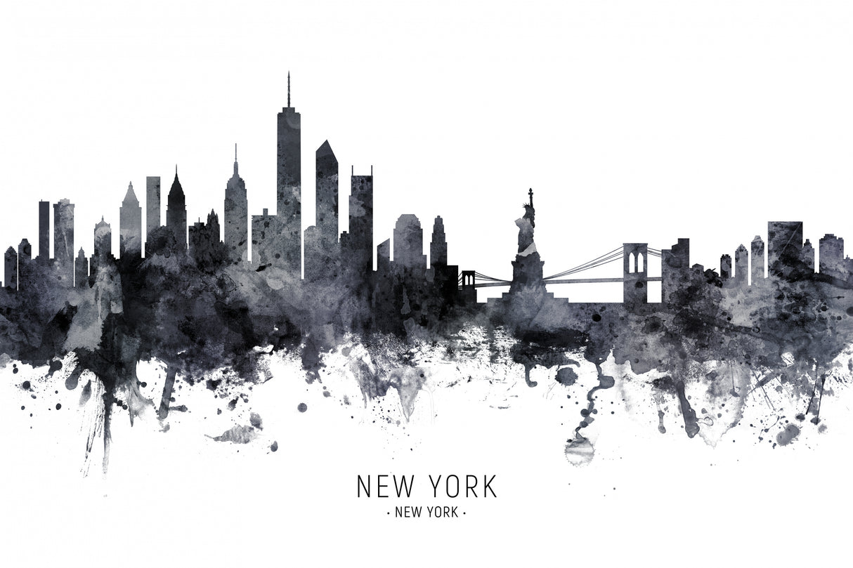New York Skyline Poster och Canvastavla
