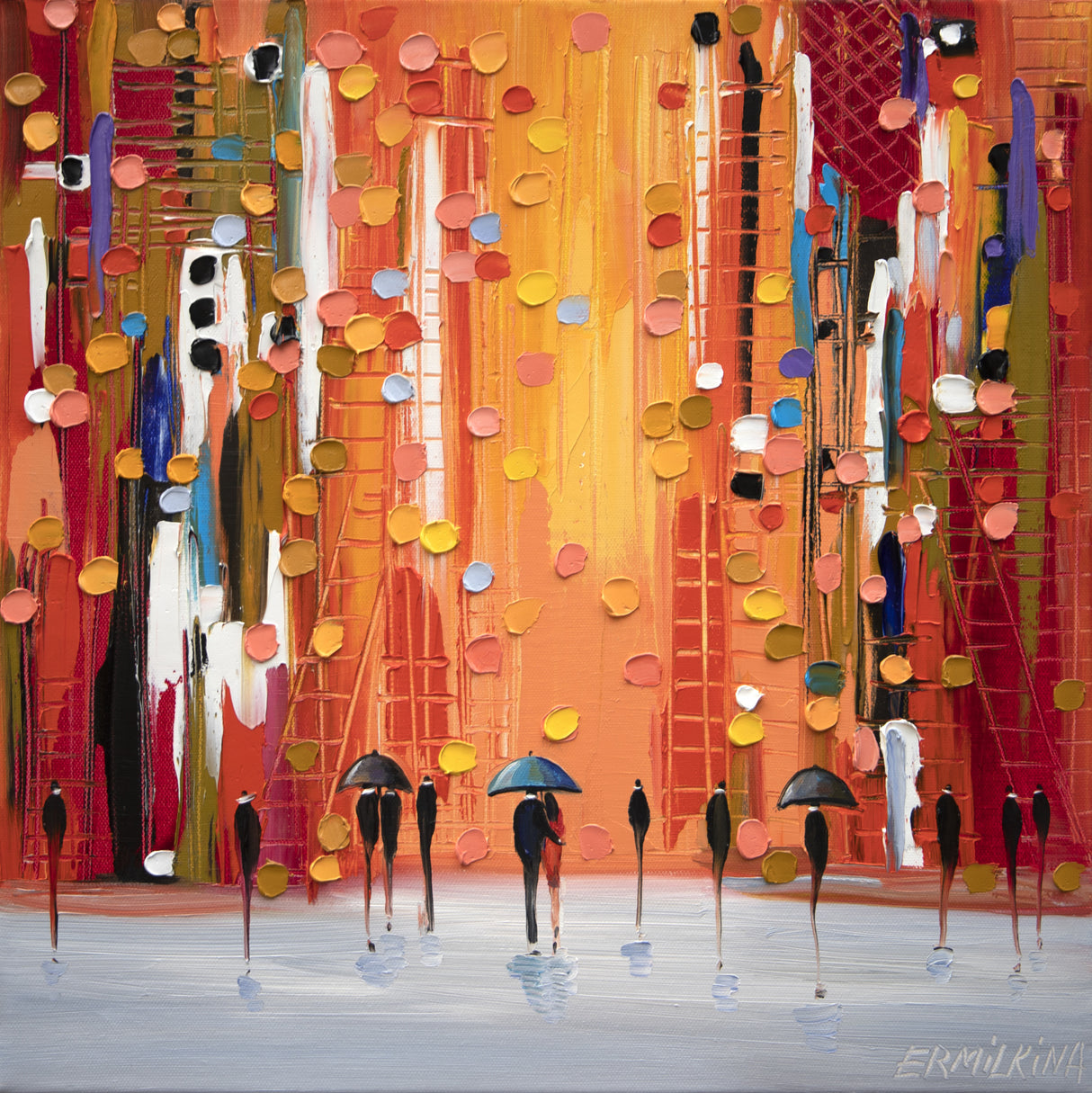 Hot Rainy Sunset Poster och Canvastavla