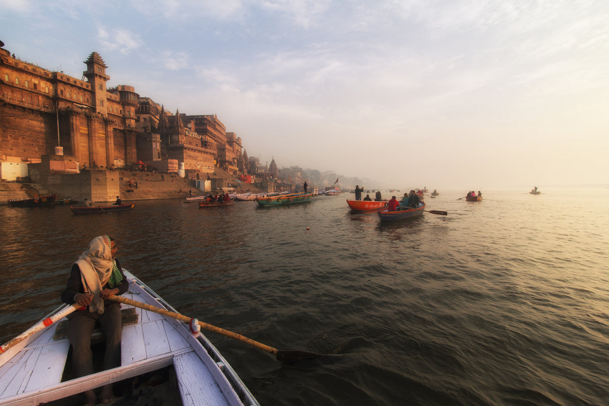 Ganges boat tour Poster och Canvastavla