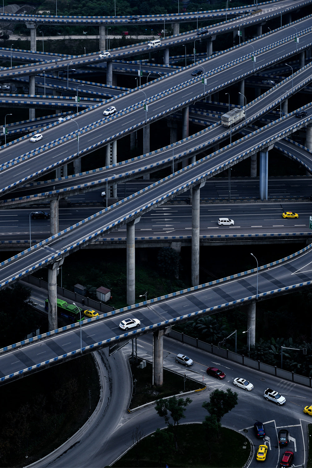 Flyover Poster och Canvastavla