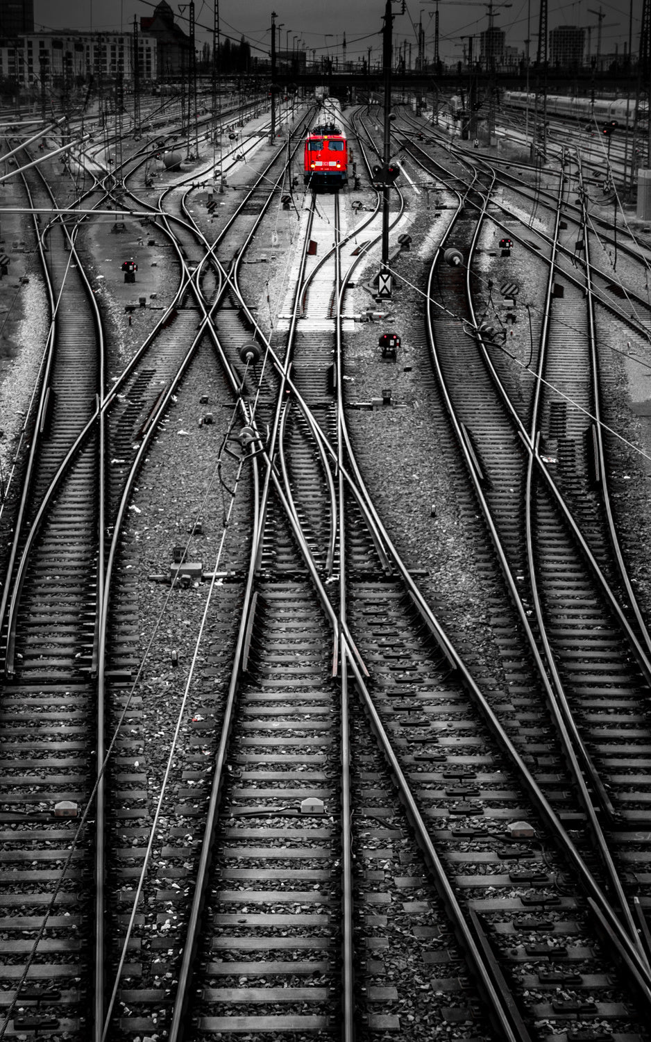 the red train Poster och Canvastavla