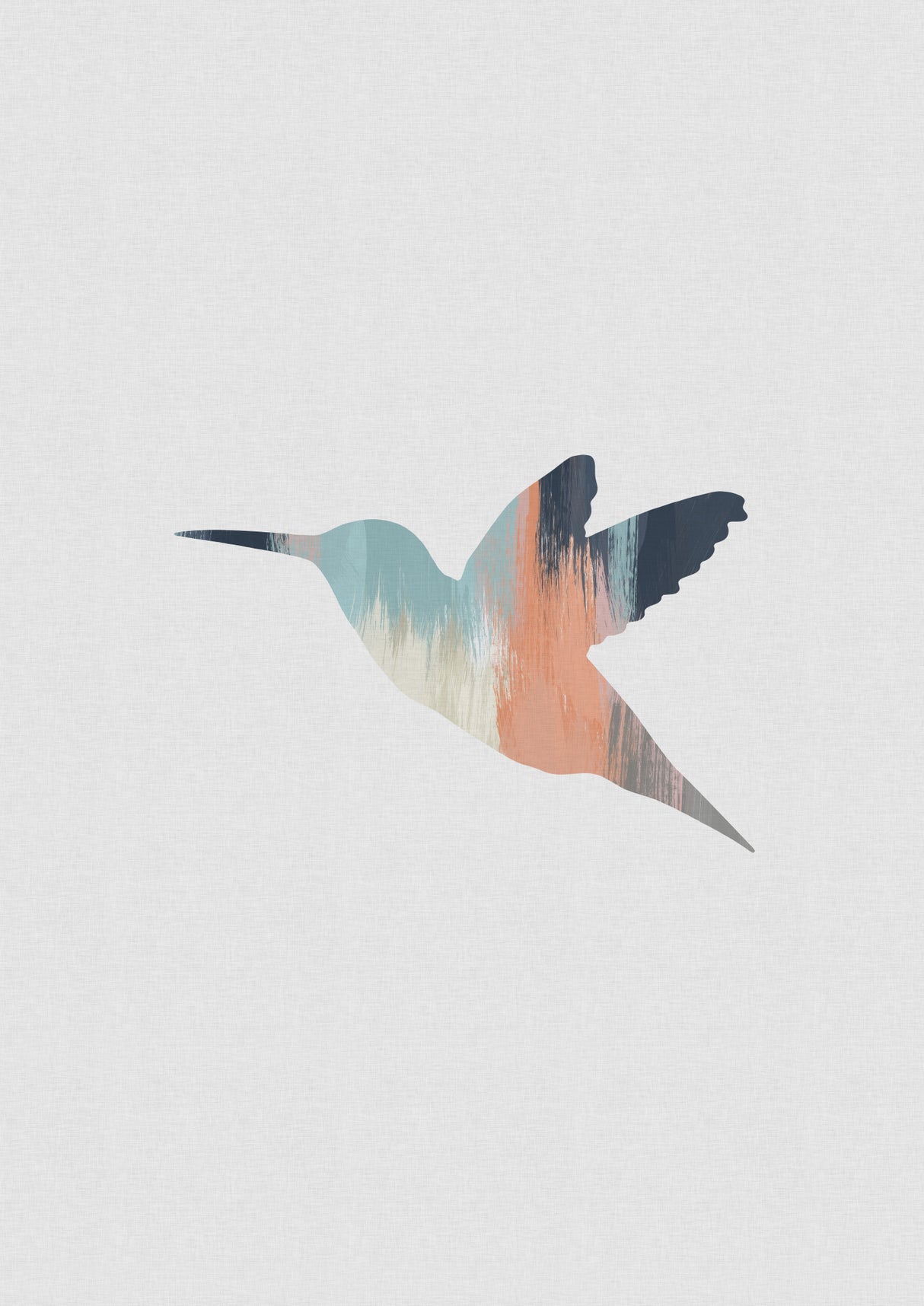 Pastel Hummingbird I Poster och Canvastavla