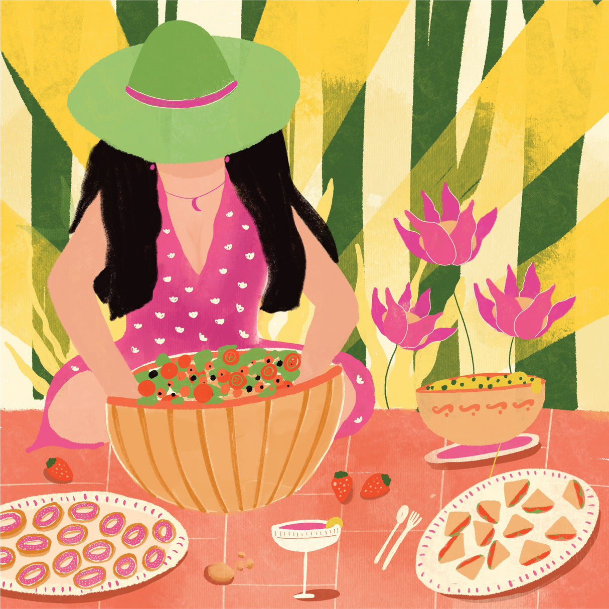 Tropical Picnic Poster och Canvastavla