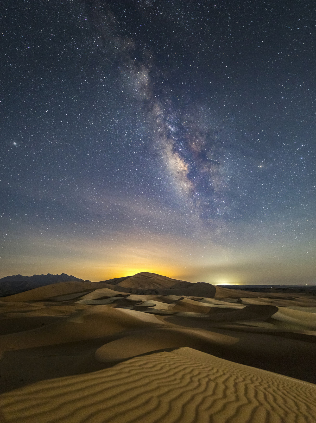 Arab land at night Poster och Canvastavla