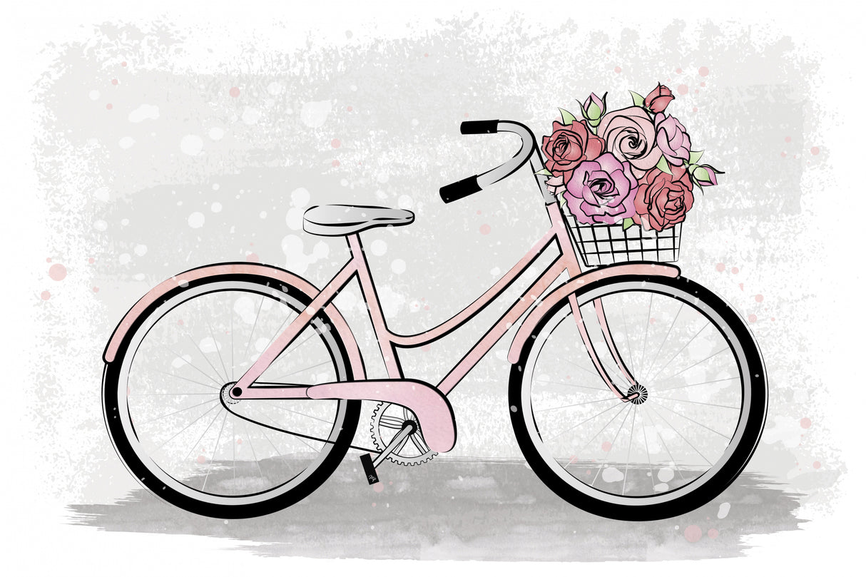 Grey Bike Poster och Canvastavla