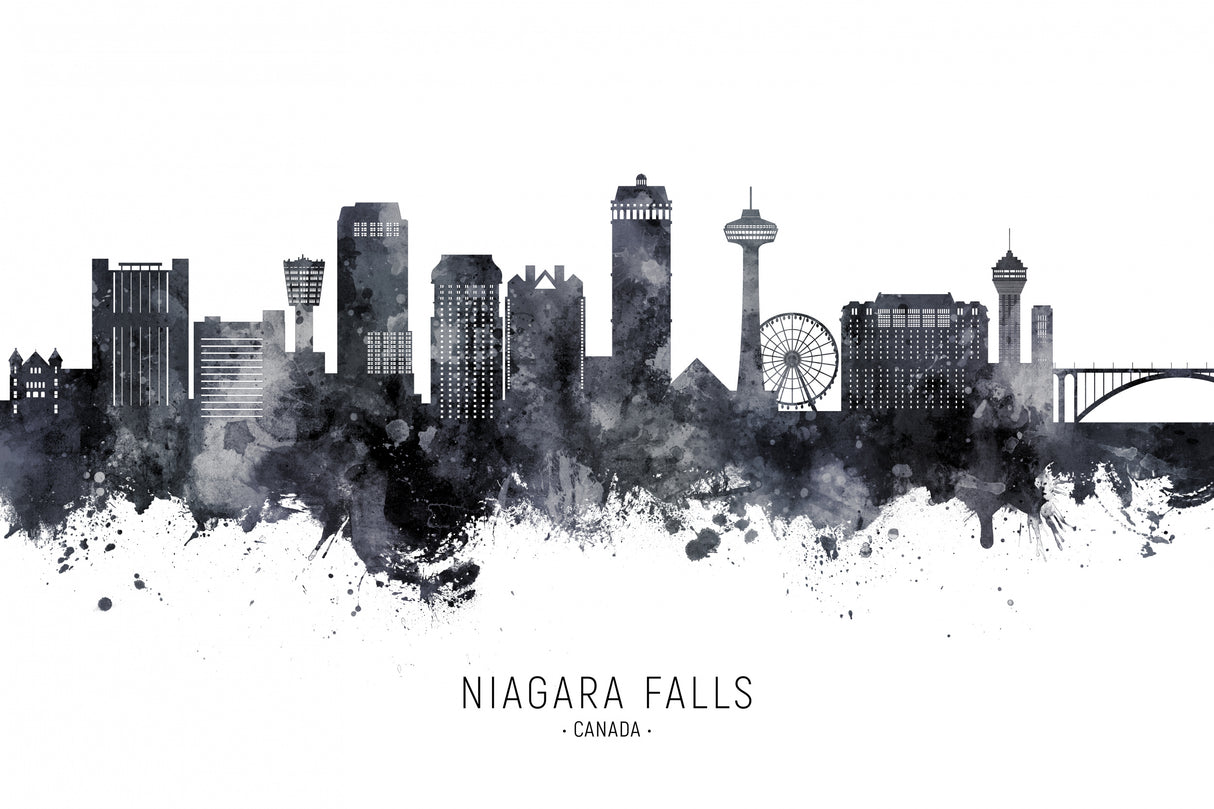 Niagara Falls Canada Skyline Poster och Canvastavla