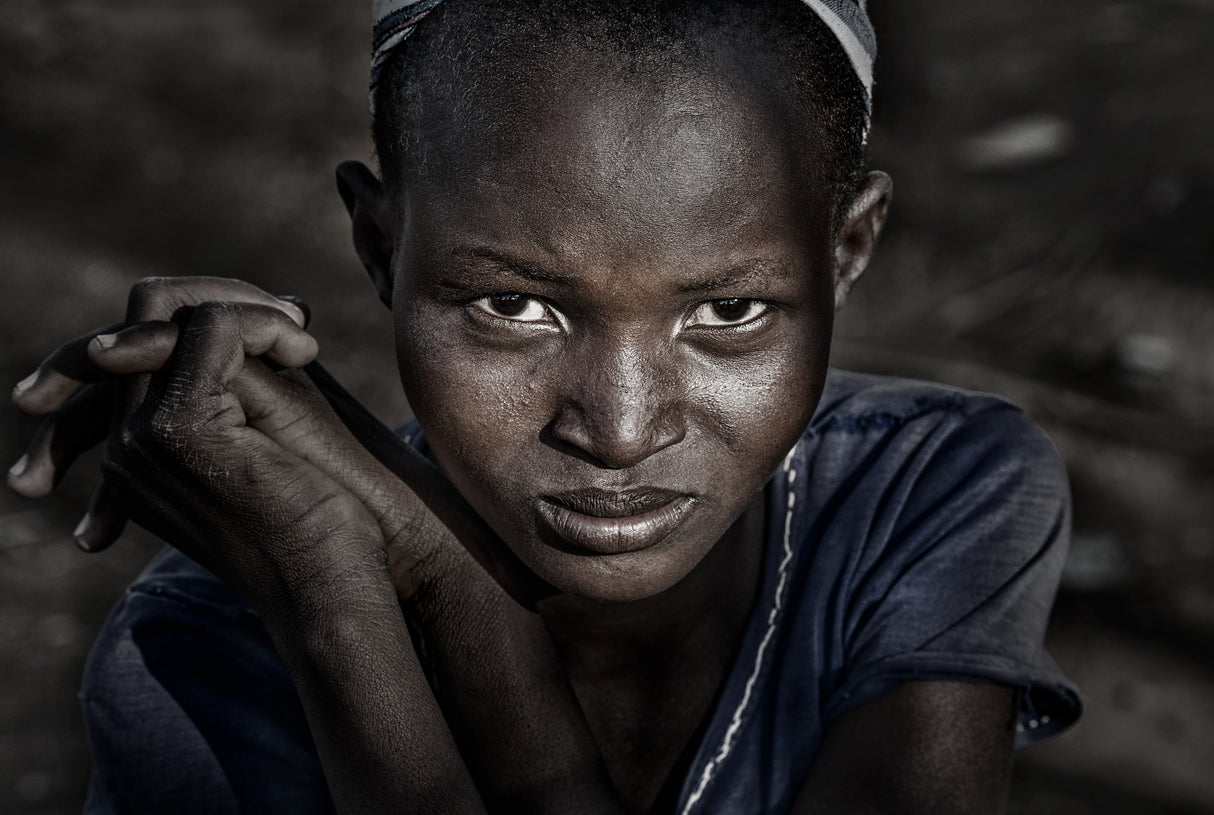 Pokot tribe girl - Kenya Poster och Canvastavla