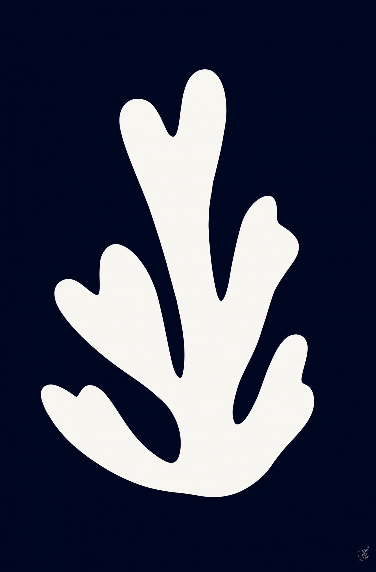 Abstract leaf Poster och Canvastavla