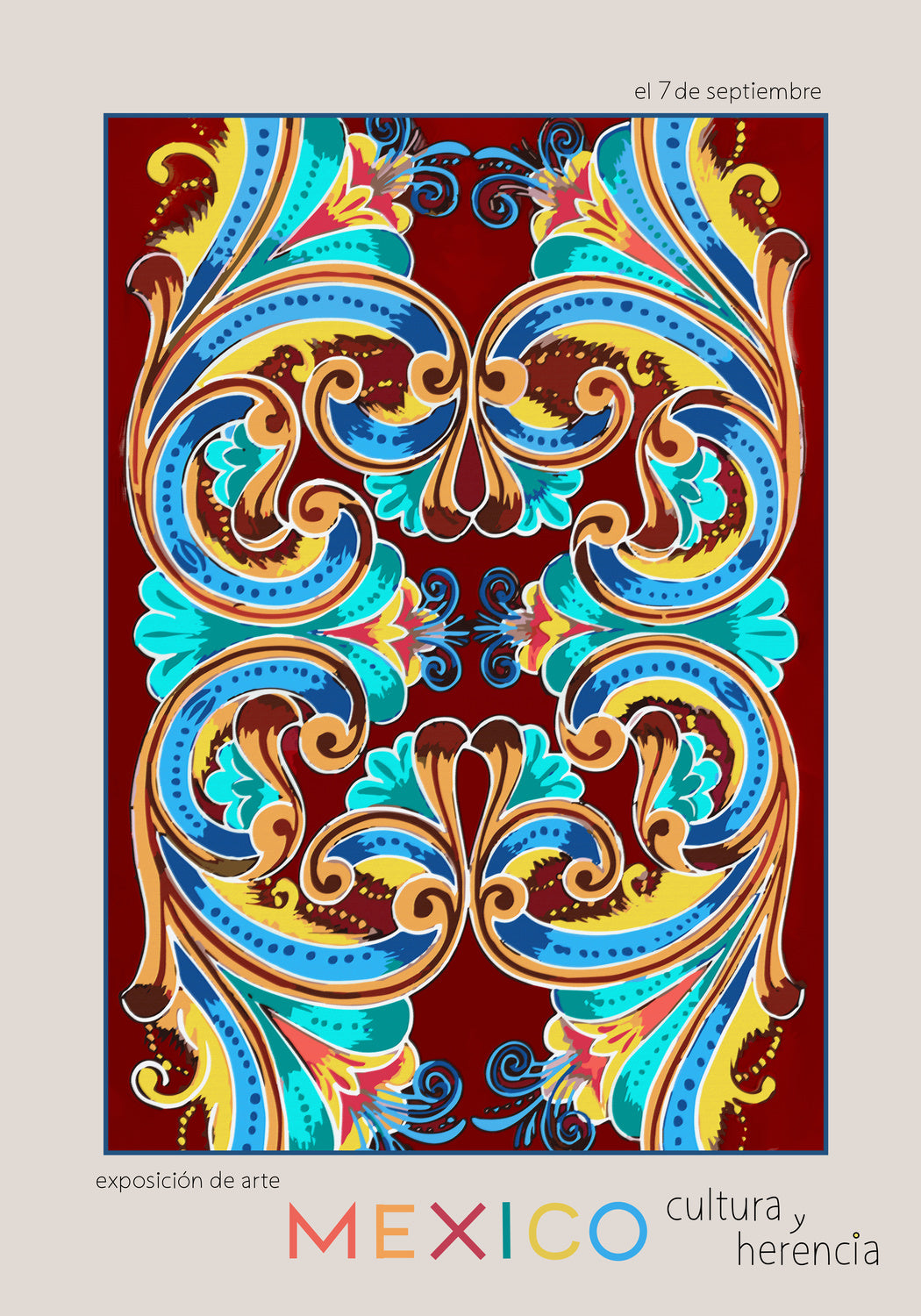Mexico City Art Basel Poster och Canvastavla