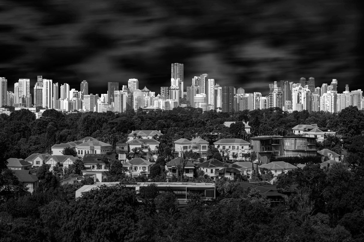 Singapore City and Housing Poster och Canvastavla