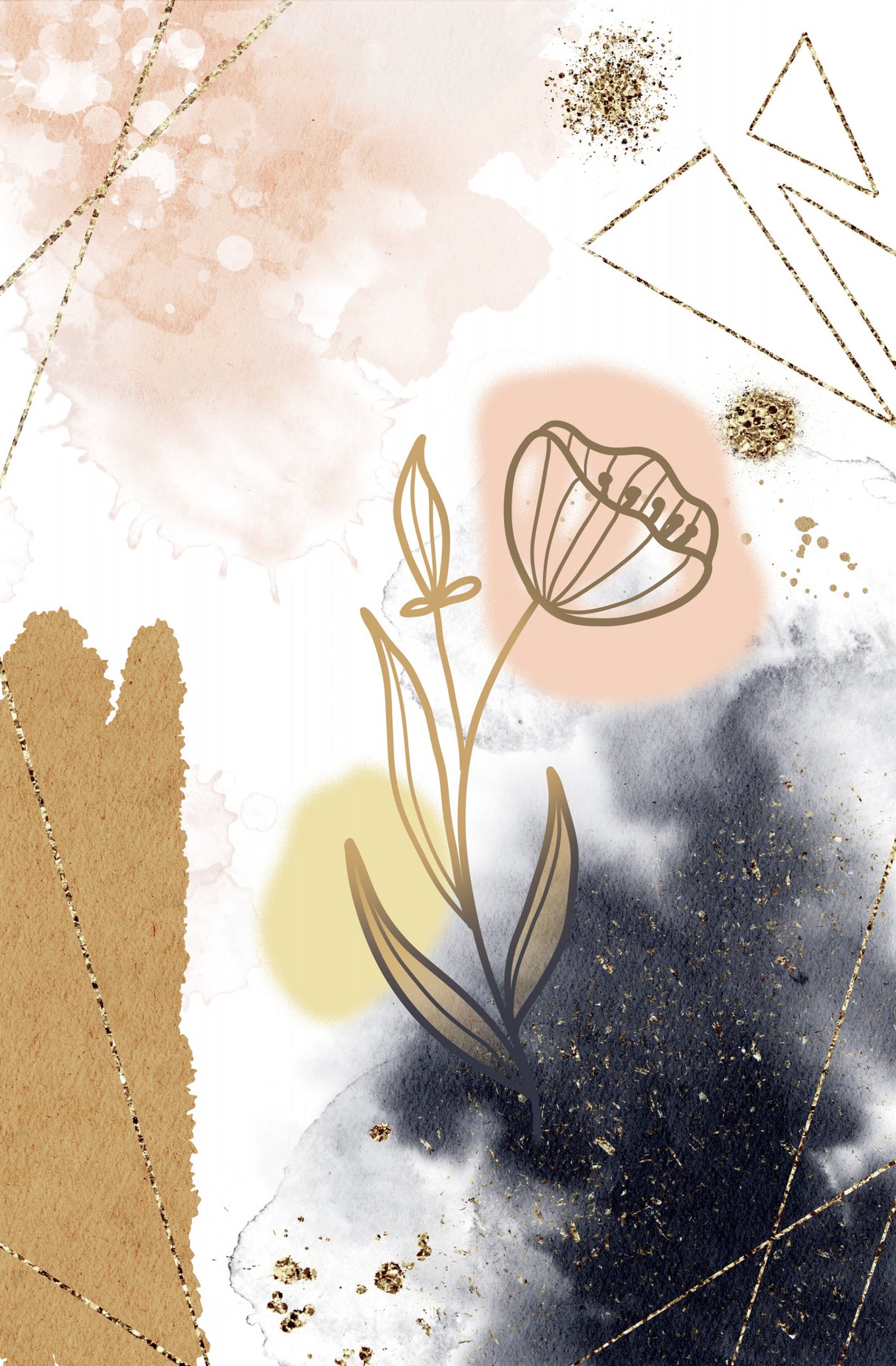 Poinsetta Poster och Canvastavla