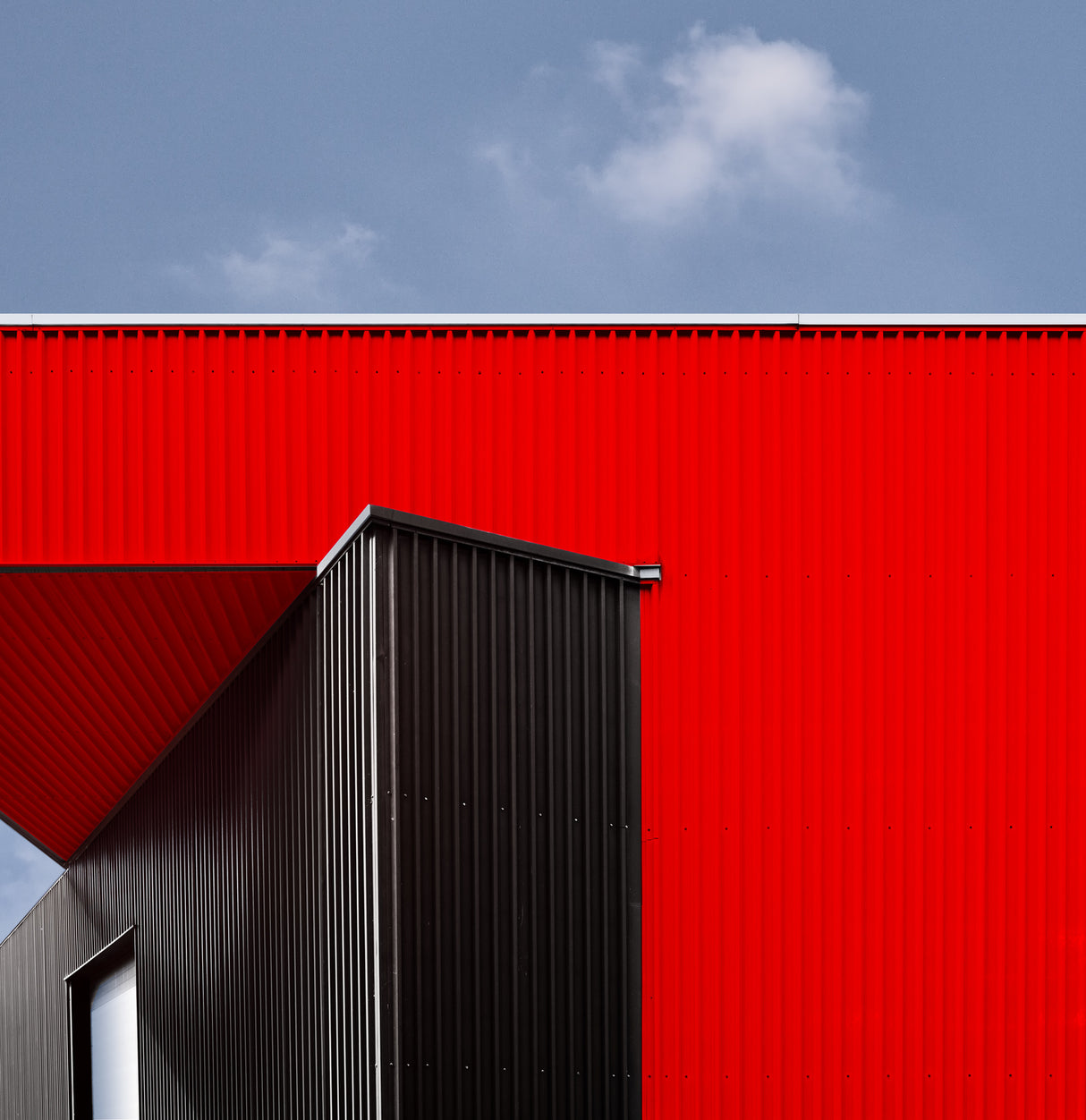 Black/Red. Poster och Canvastavla