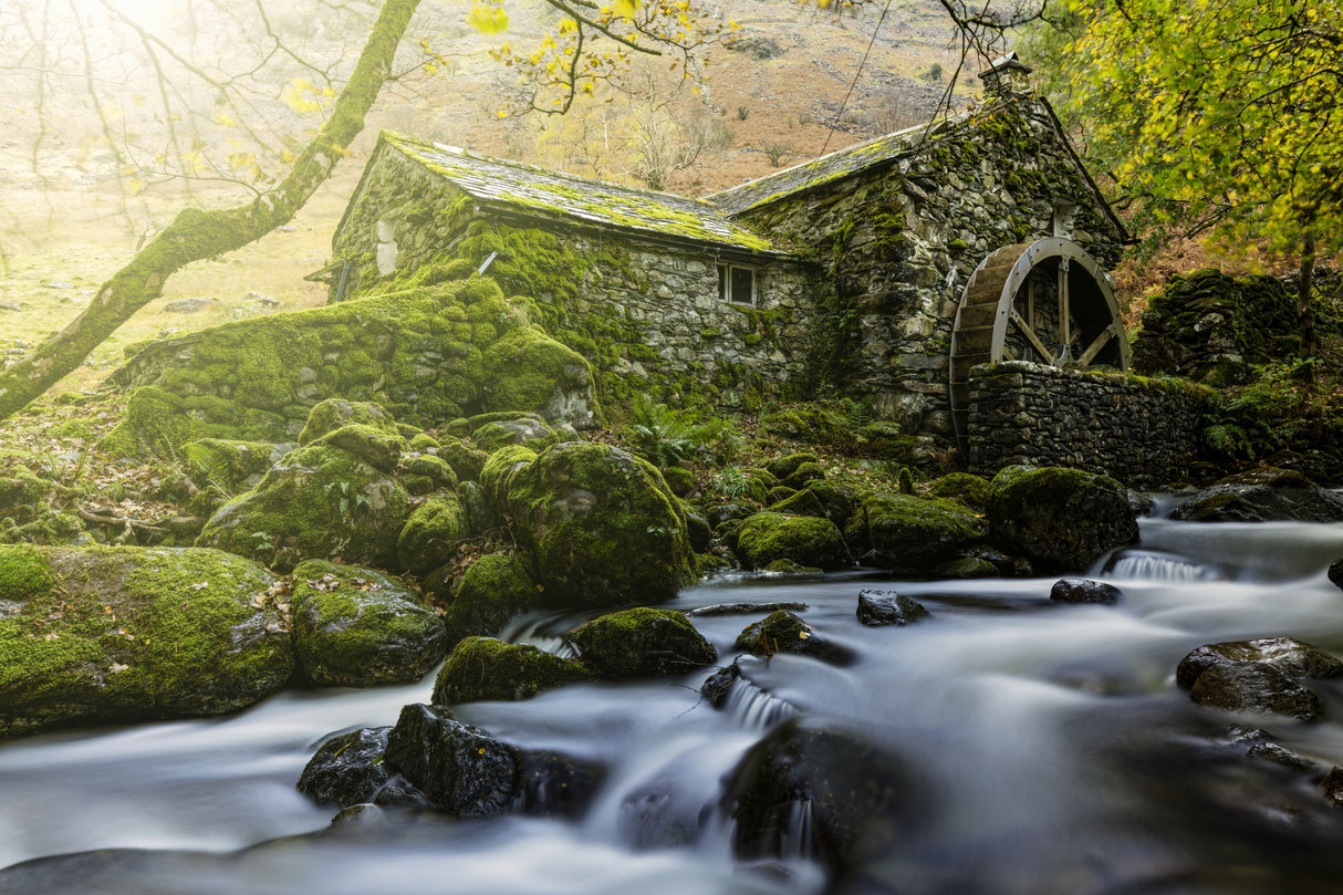 Borrowdale Mill, Lake District Poster och Canvastavla
