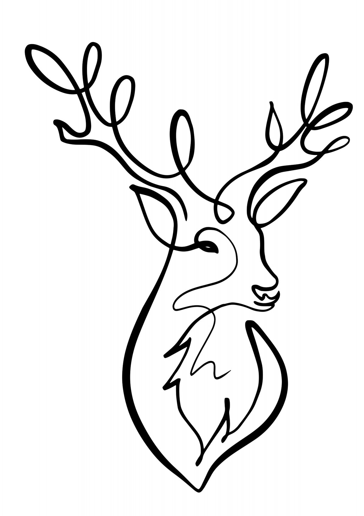 The Stag Poster och Canvastavla