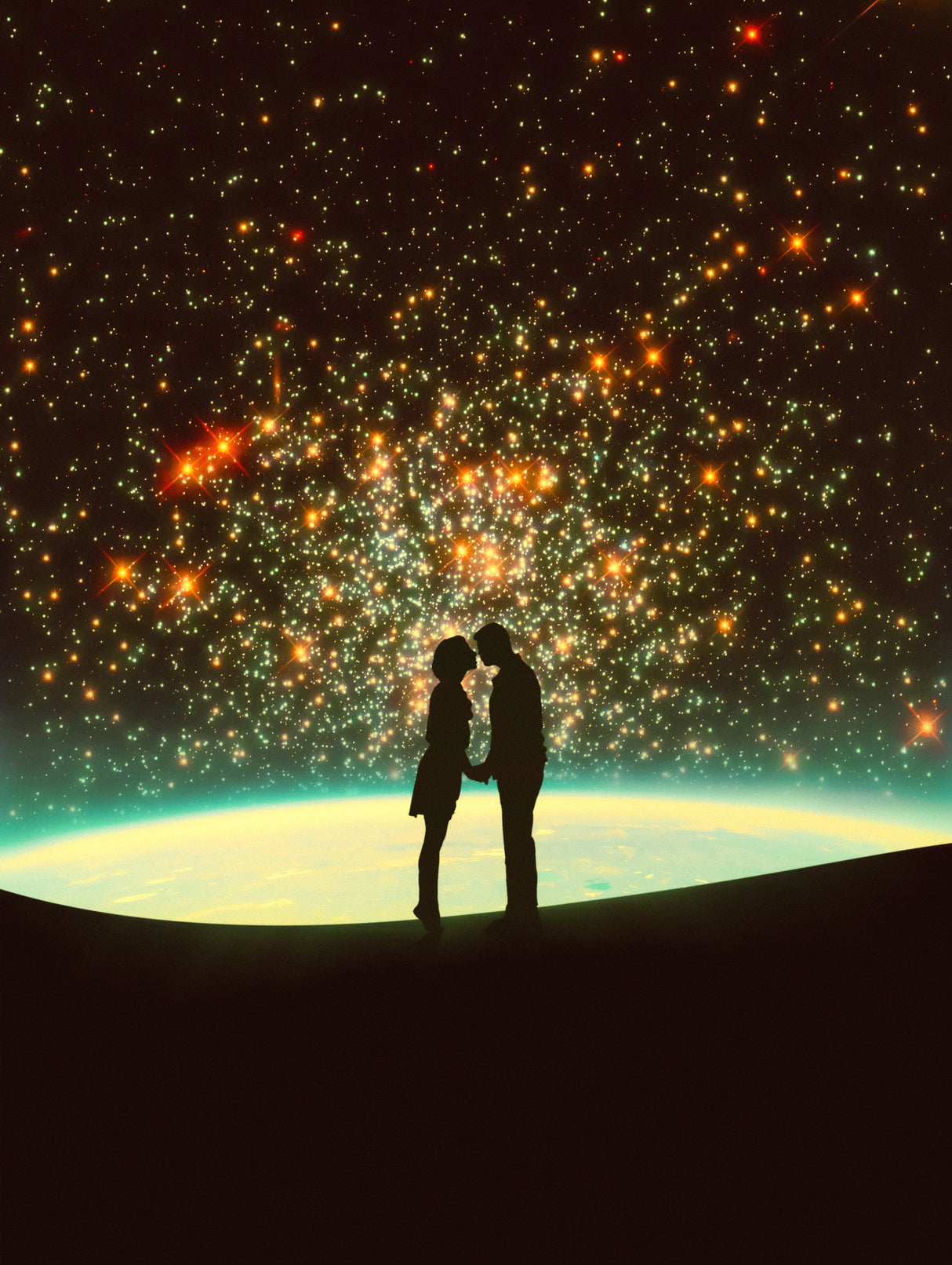 A Cosmic Kiss Poster och Canvastavla