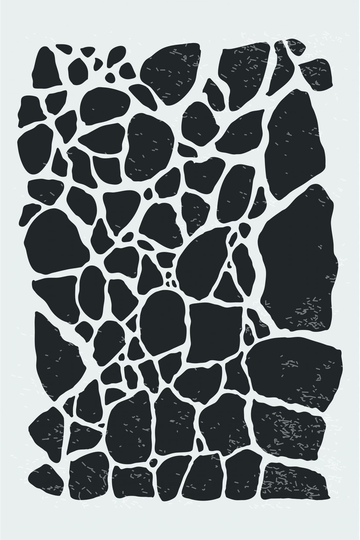 Geometric Rocky Pattern Poster och Canvastavla