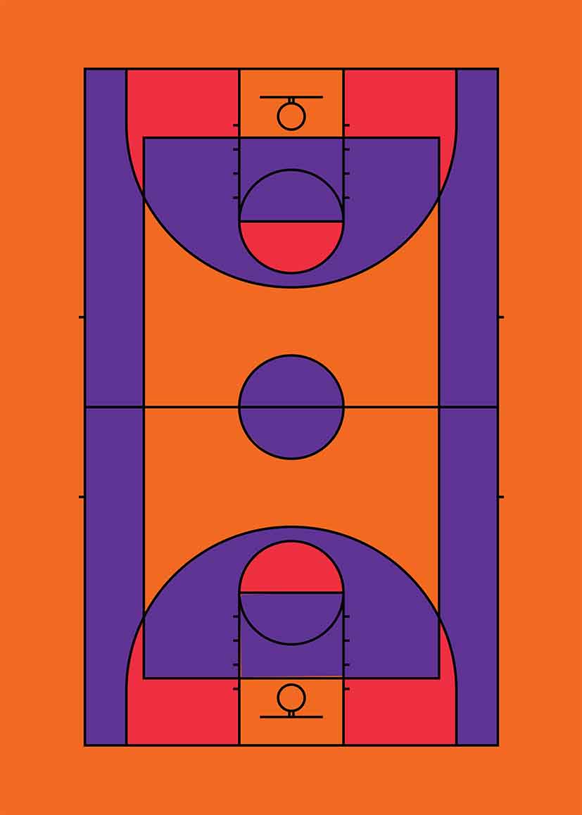 Basketball 17 Vas och keramikposter