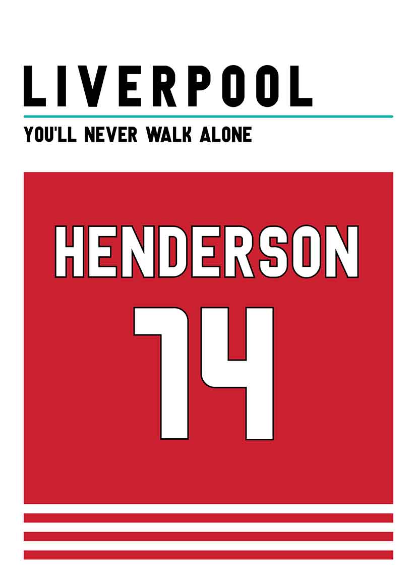 Jordan Hendersson liverpool Vas och keramikposter