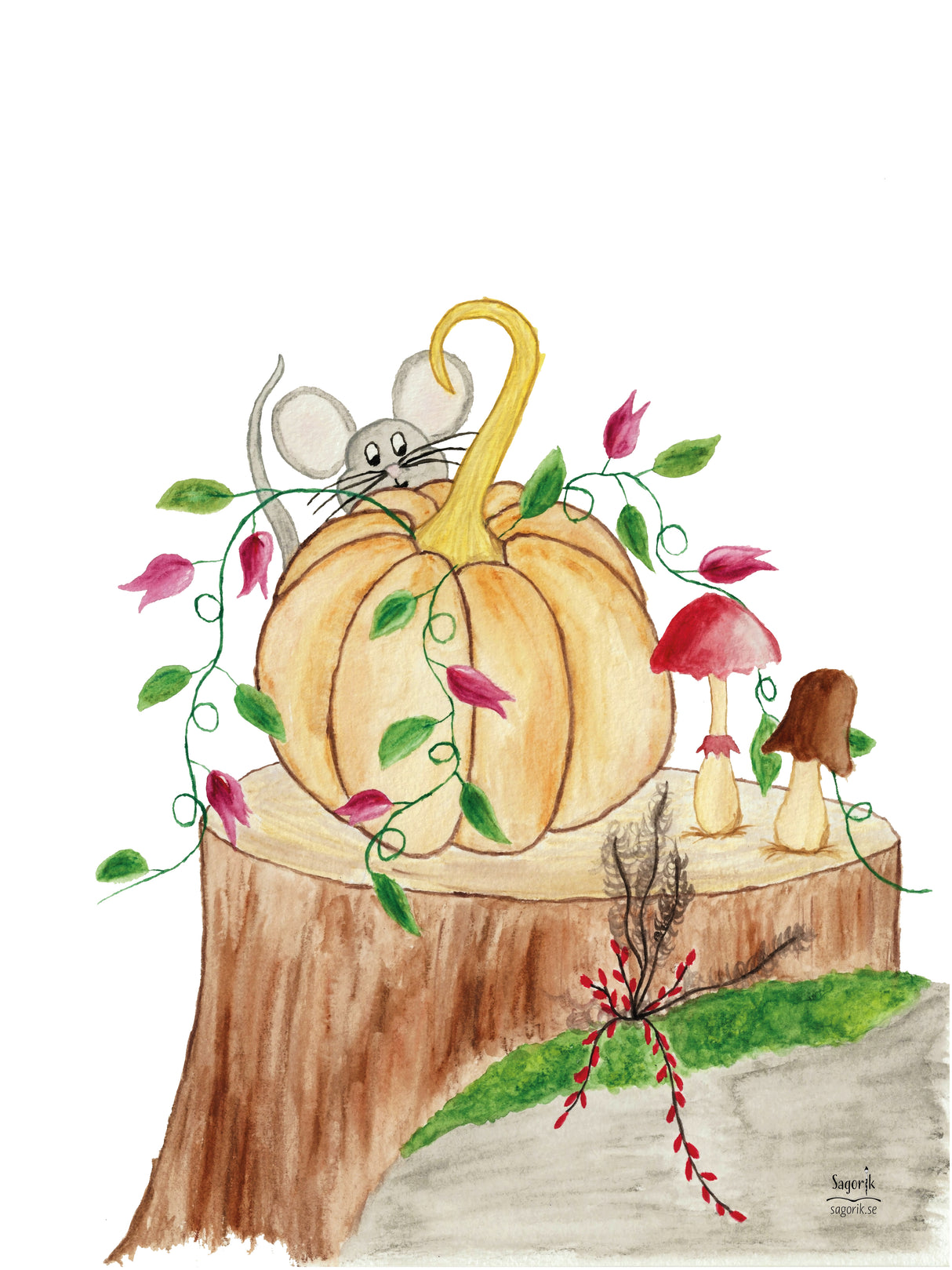 Pumpa och mus poster