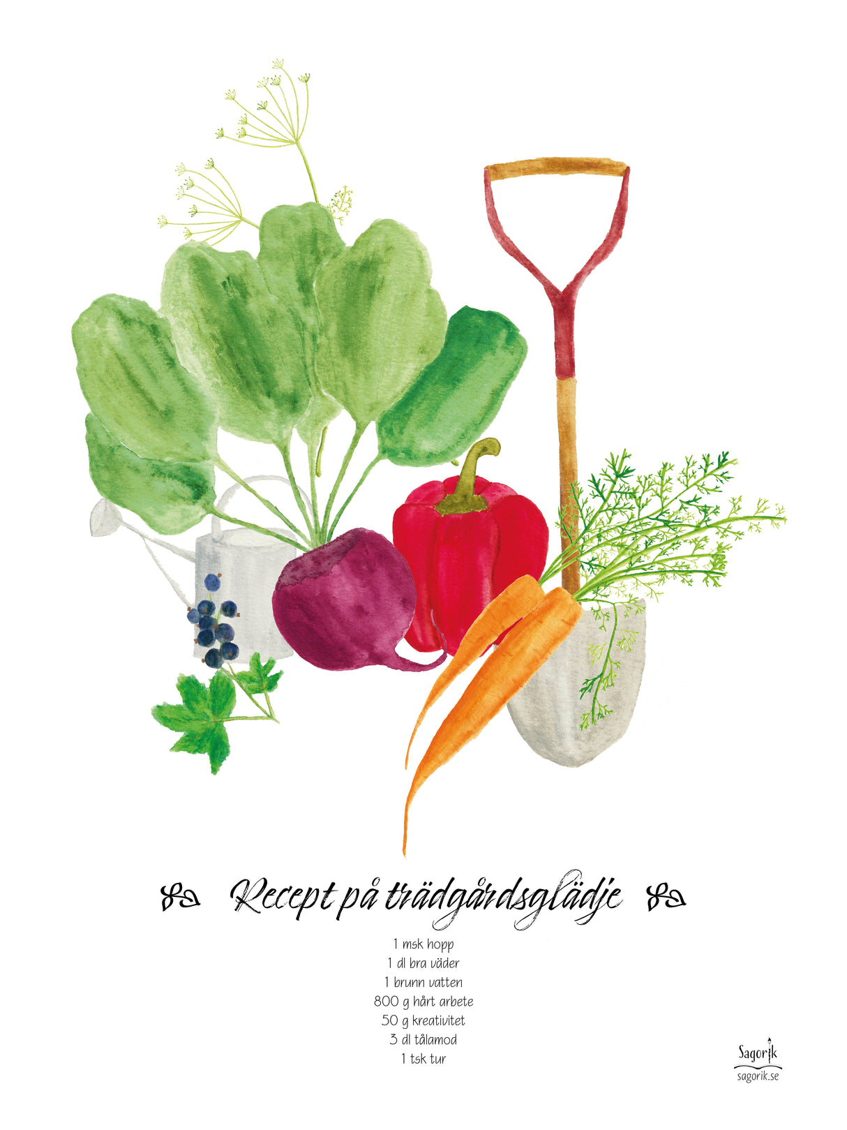 Trädgårdsglädje poster