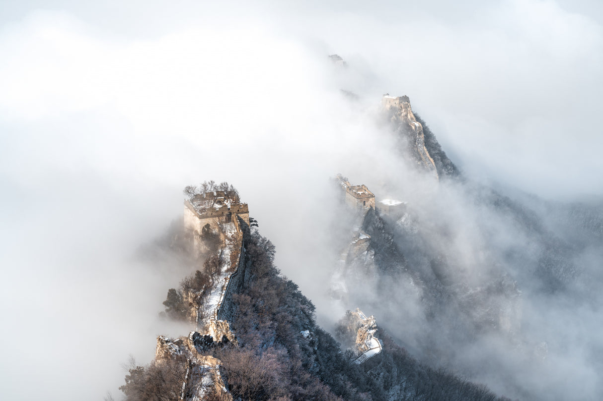 Cloud over the GreatWall Poster och Canvastavla