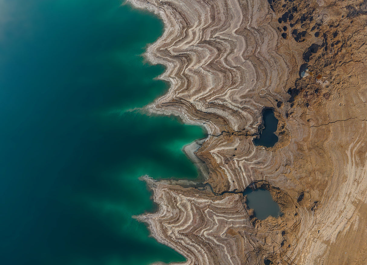 dead sea from above Poster och Canvastavla
