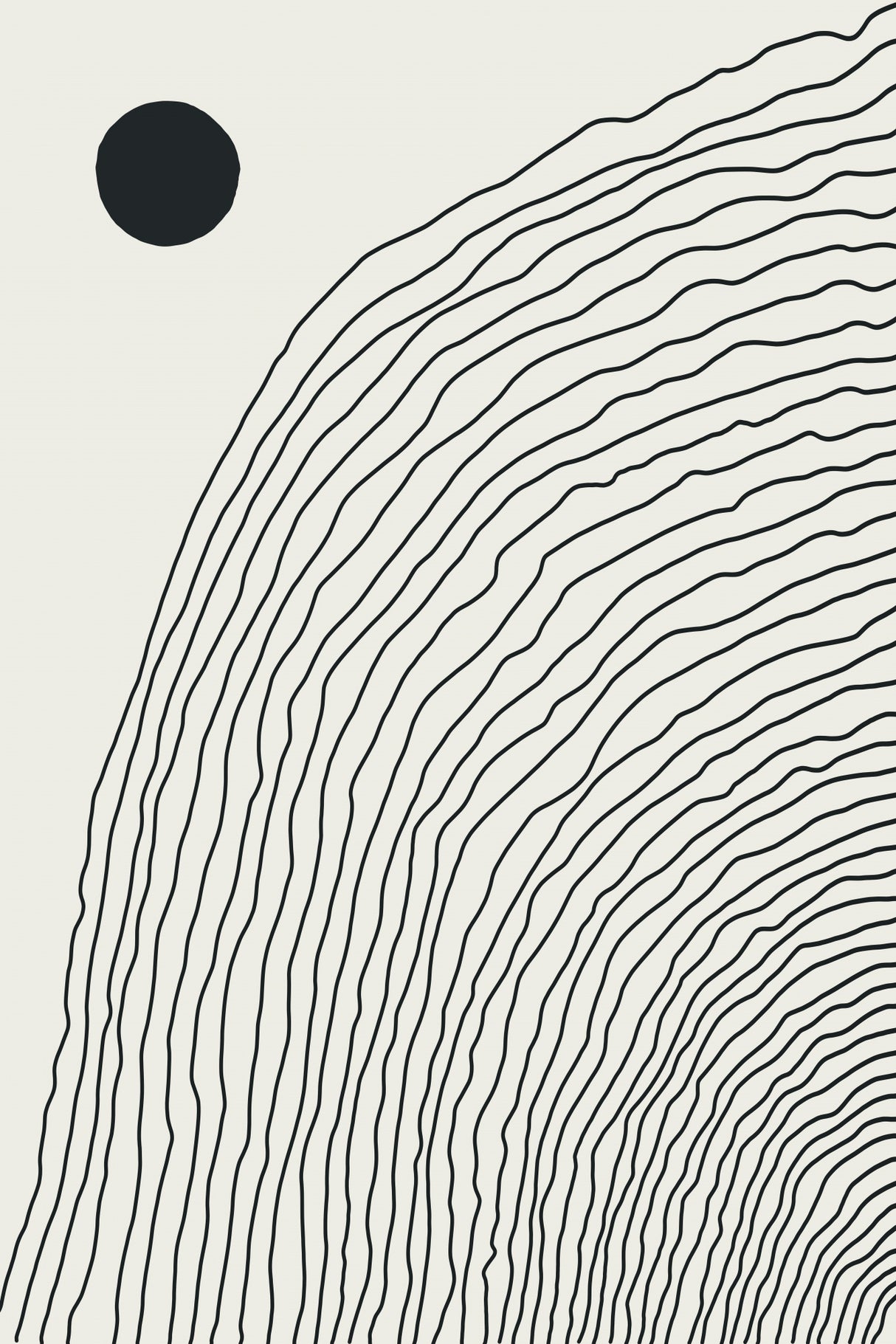 Boho Lines Series #4 Poster och Canvastavla