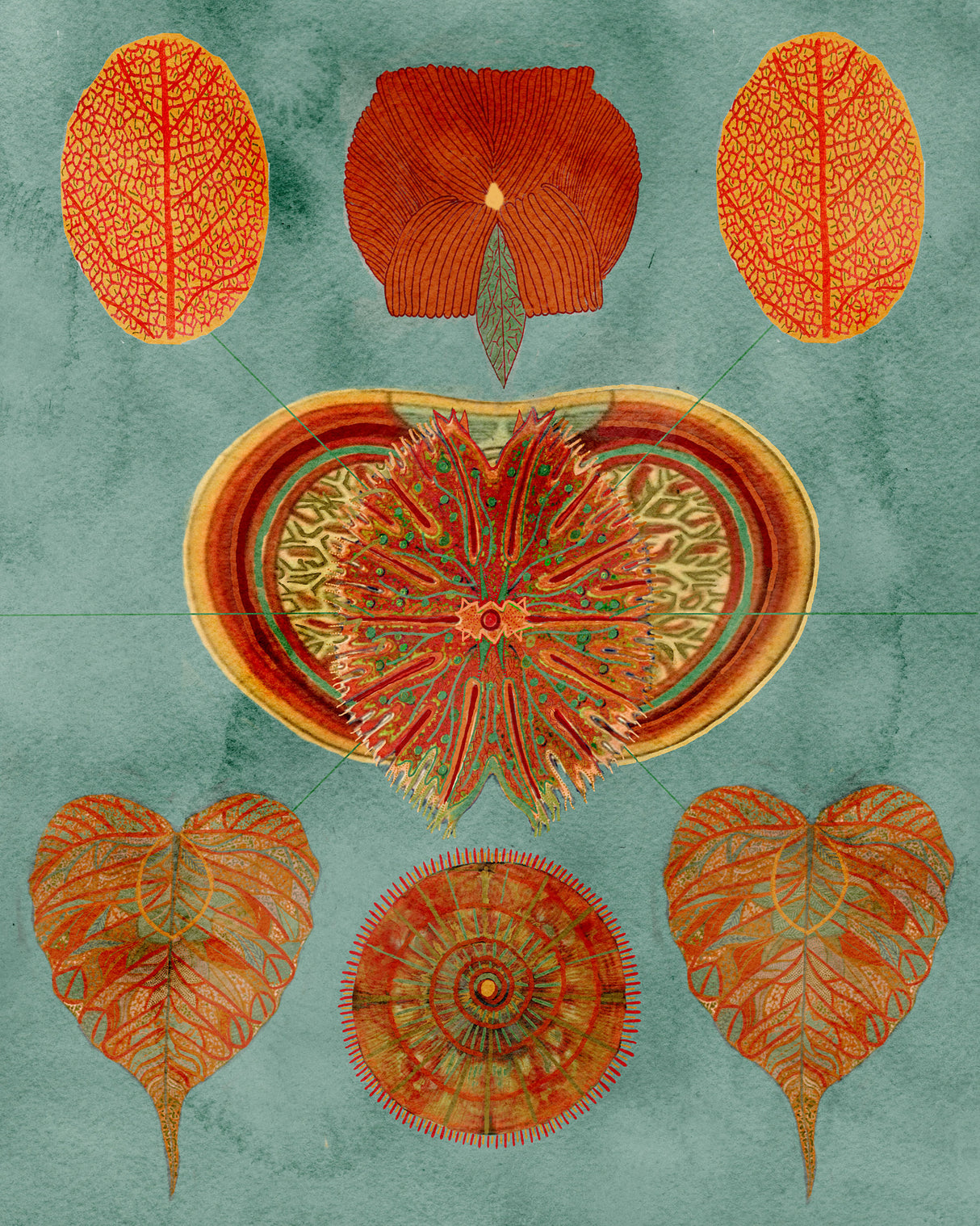 Abstract Symmetry Poster och Canvastavla