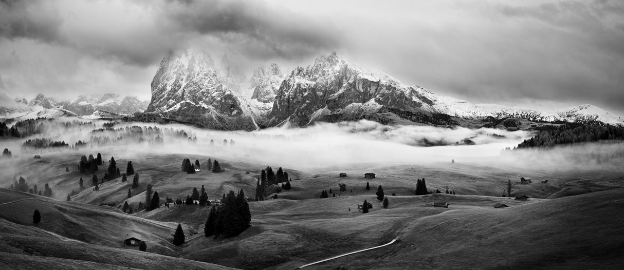 Foggy Dolomites Poster och Canvastavla