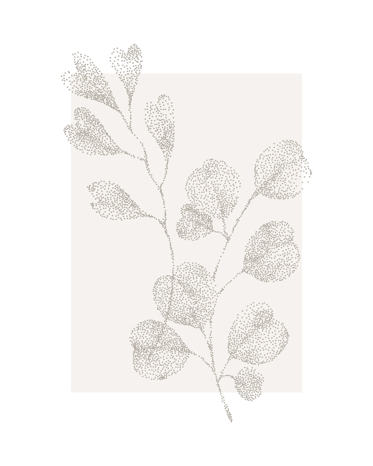 Plantstipple Poster och Canvastavla