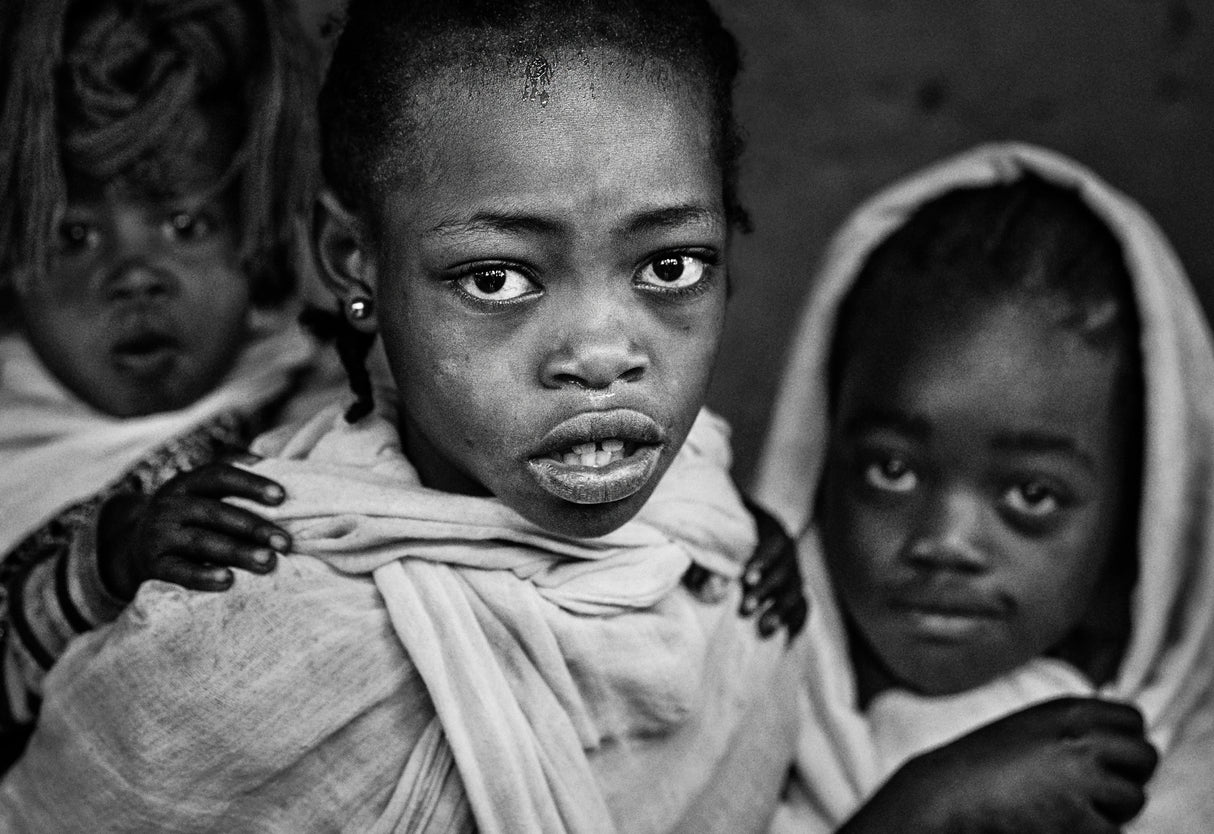 At a religious ceremony in Ethiopia. Poster och Canvastavla