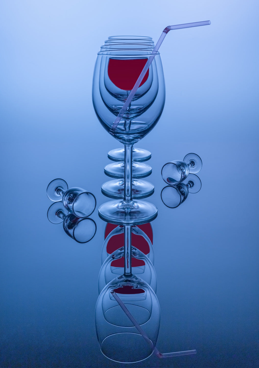 Series of Glass and Reflection - 9 Poster och Canvastavla