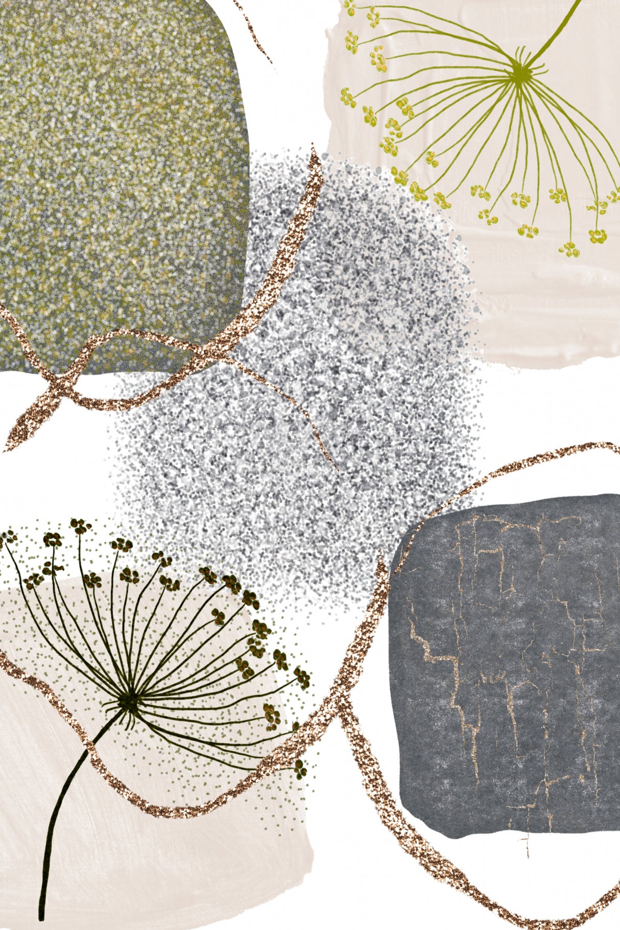 Green-Grey-1 Poster och Canvastavla