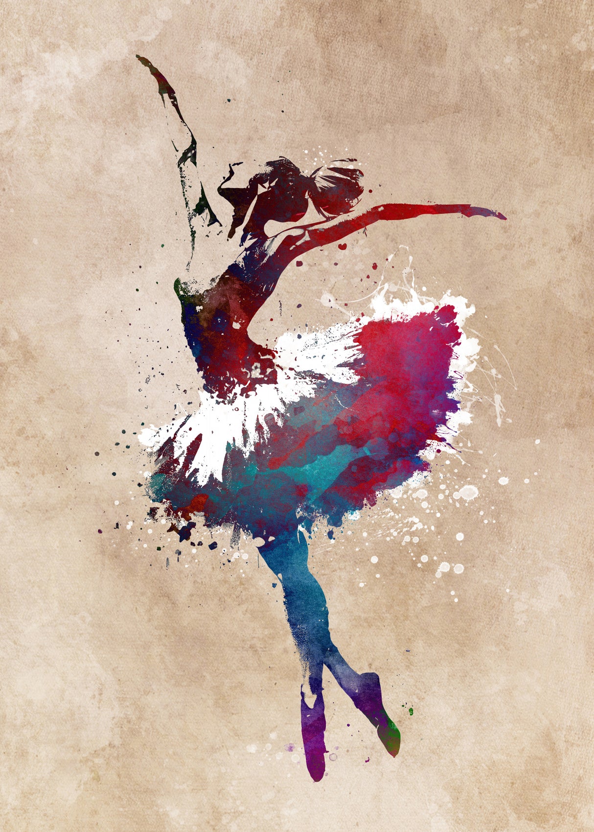 Ballet Dancer 2 Poster och Canvastavla