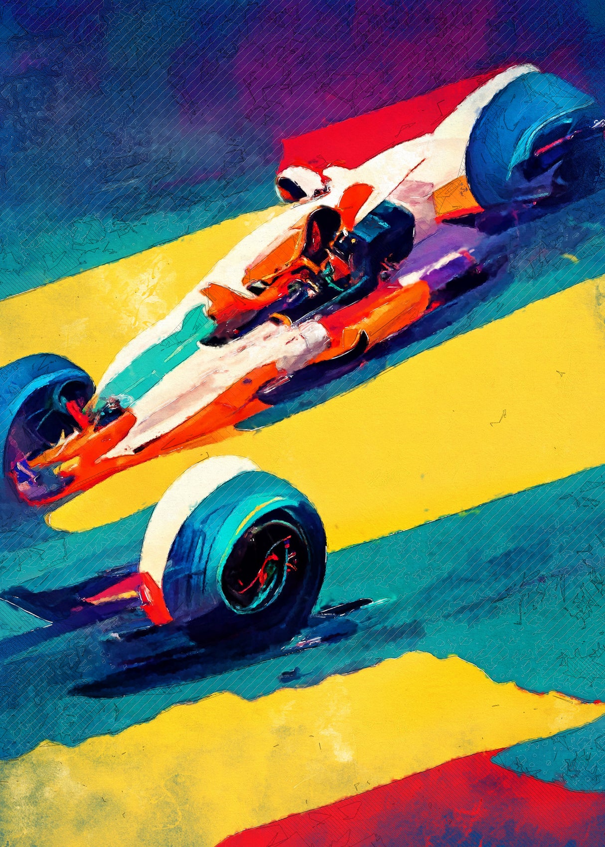 Formula 1 sport art Poster och Canvastavla