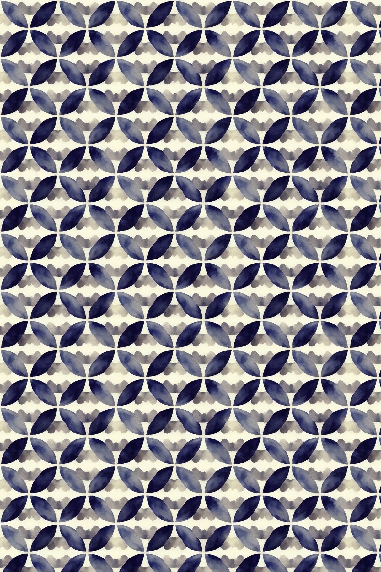 Round Watercolor Pattern Poster och Canvastavla