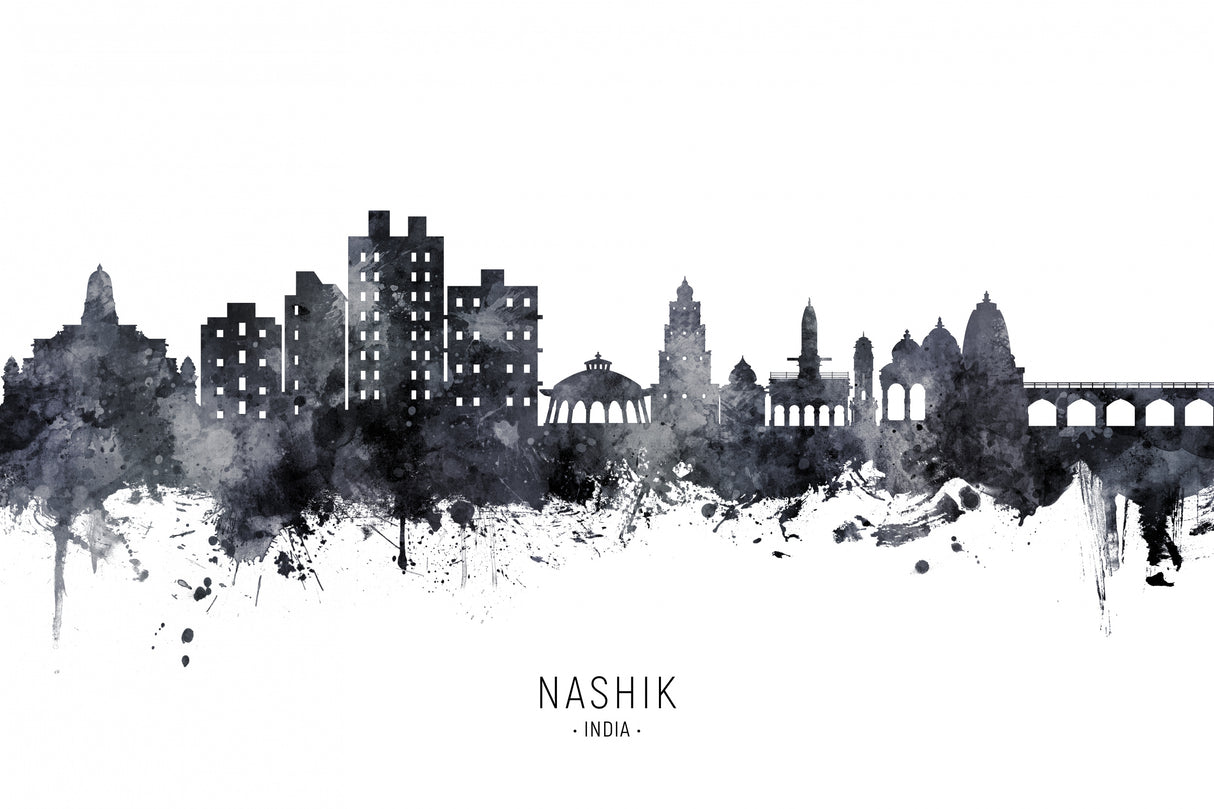 Nashik Skyline India Poster och Canvastavla