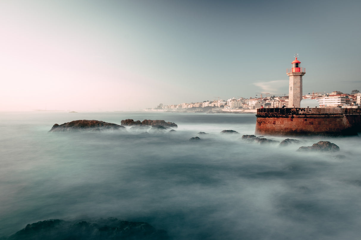 Porto Coastline Poster och Canvastavla