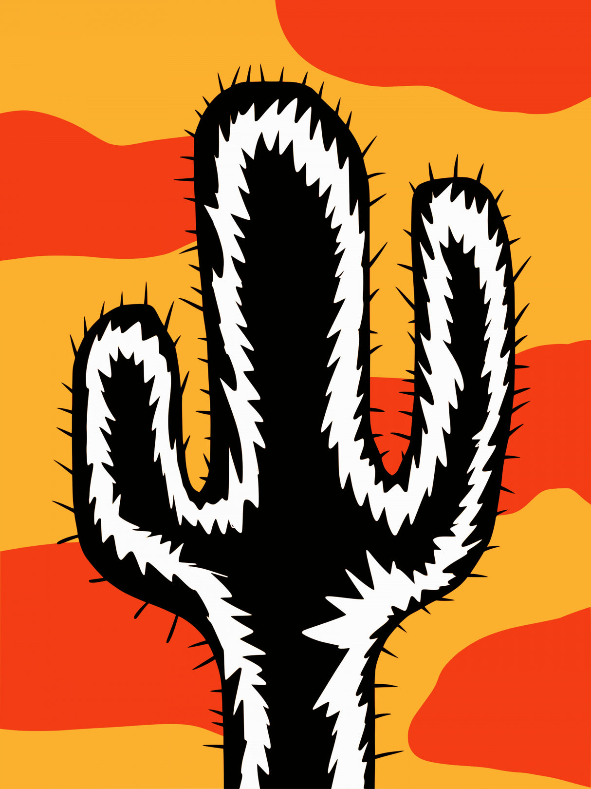 Dynamic Cactus Poster och Canvastavla
