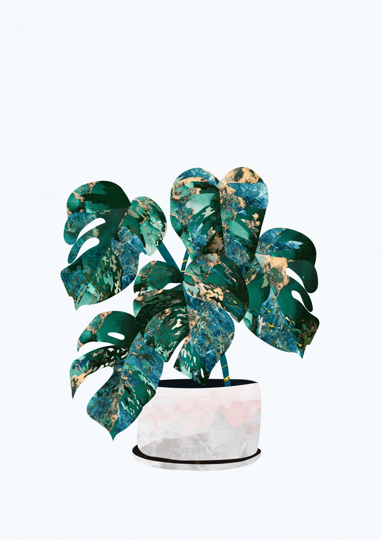Monstera house plant Poster och Canvastavla