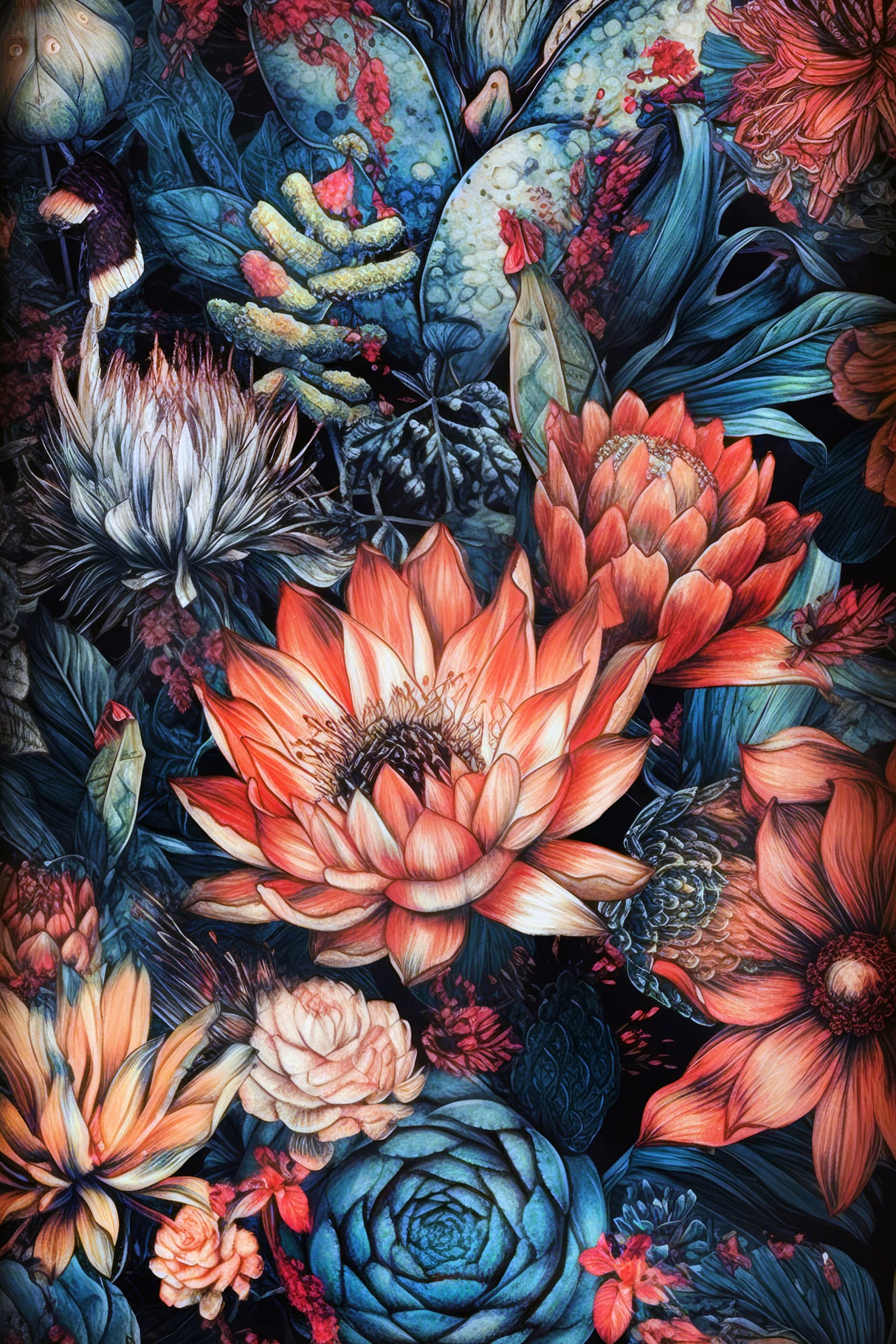 Succulents and cactus 10 Poster och Canvastavla