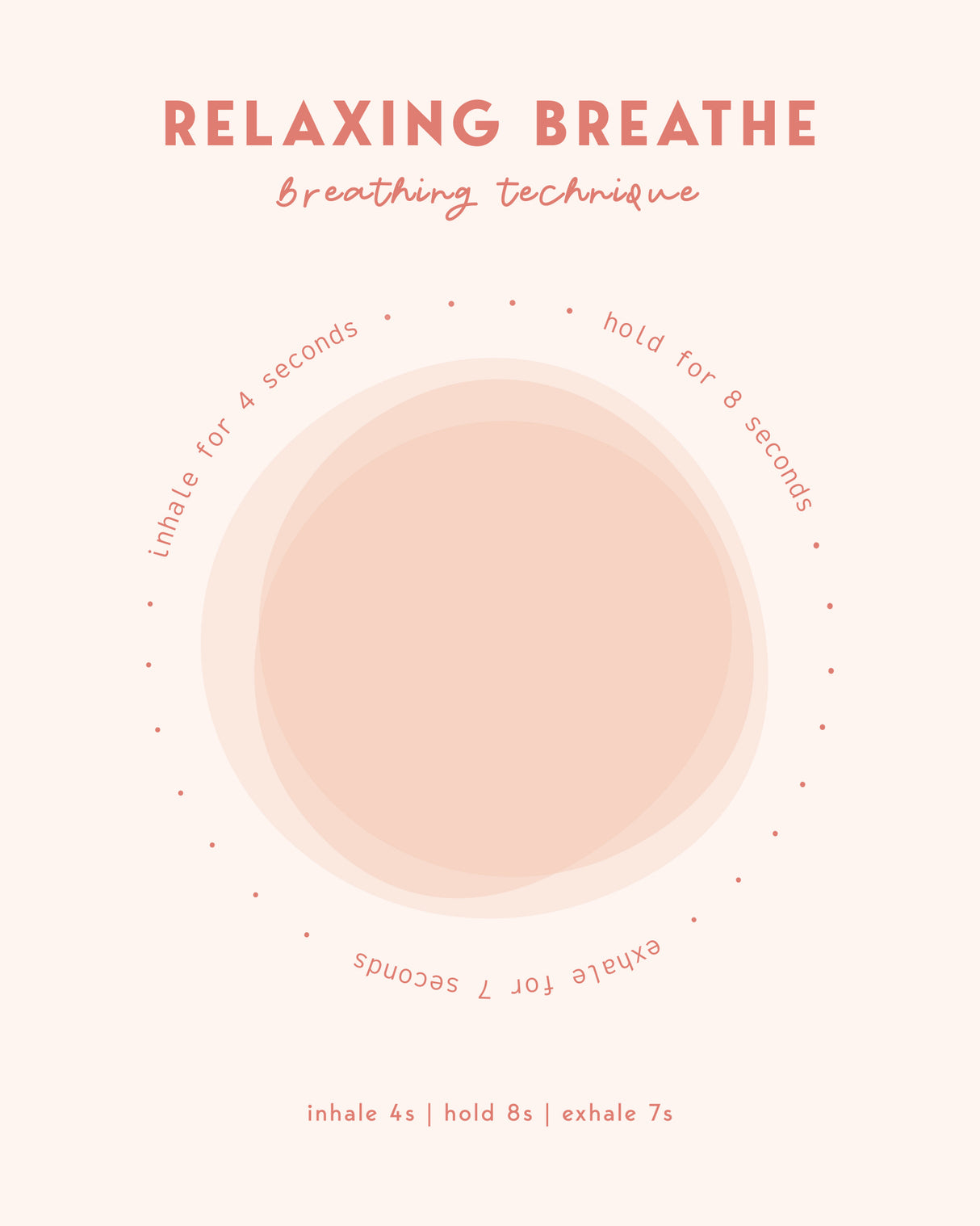 Relaxing Breathe Poster och Canvastavla