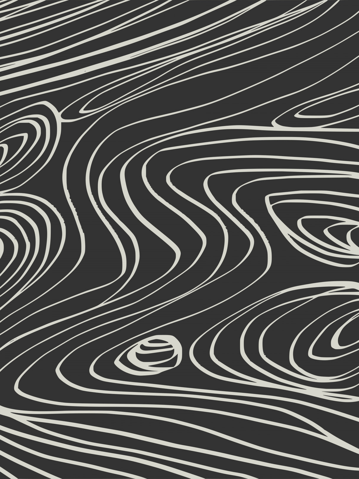 Black and White Line Art Second Poster och Canvastavla