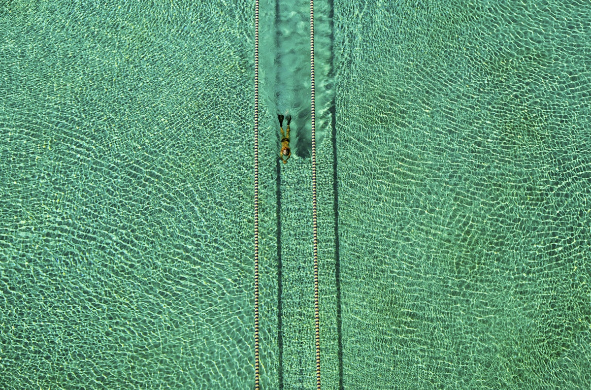 Swimmer Poster och Canvastavla