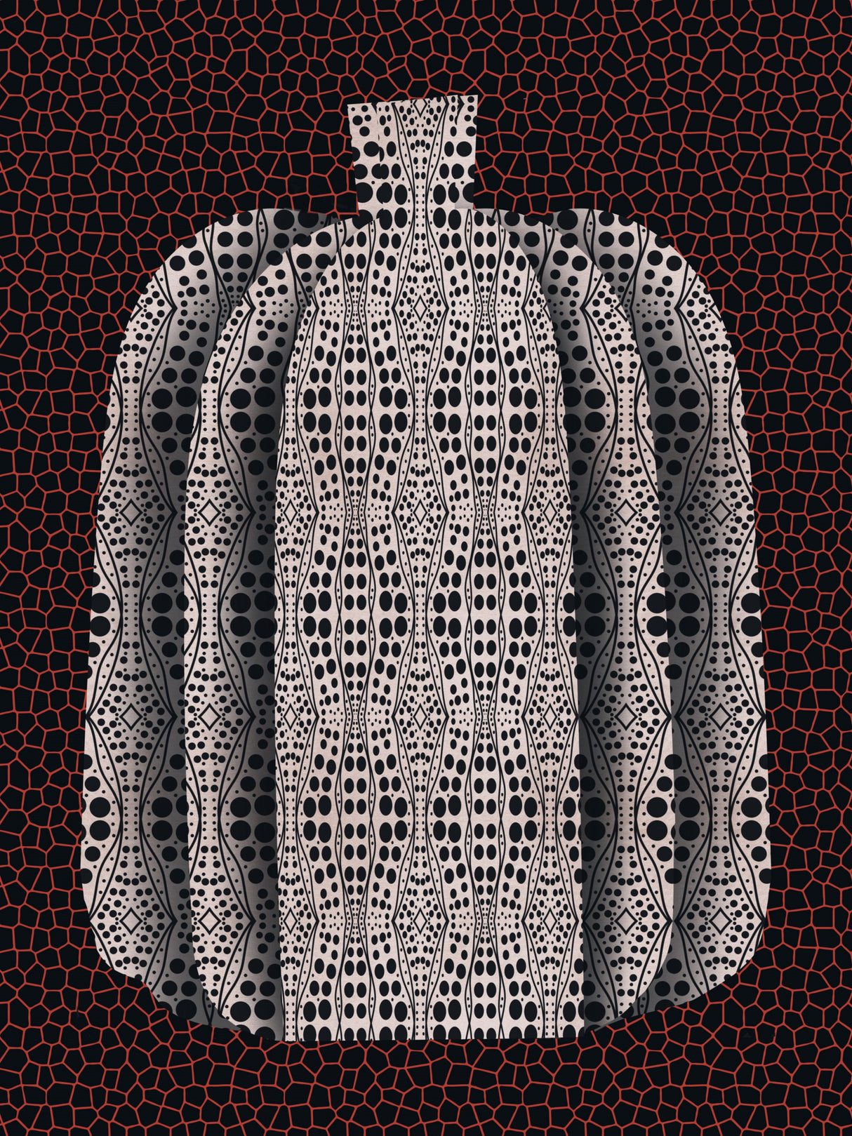 Pop Art Pumpkin Vase Poster och Canvastavla