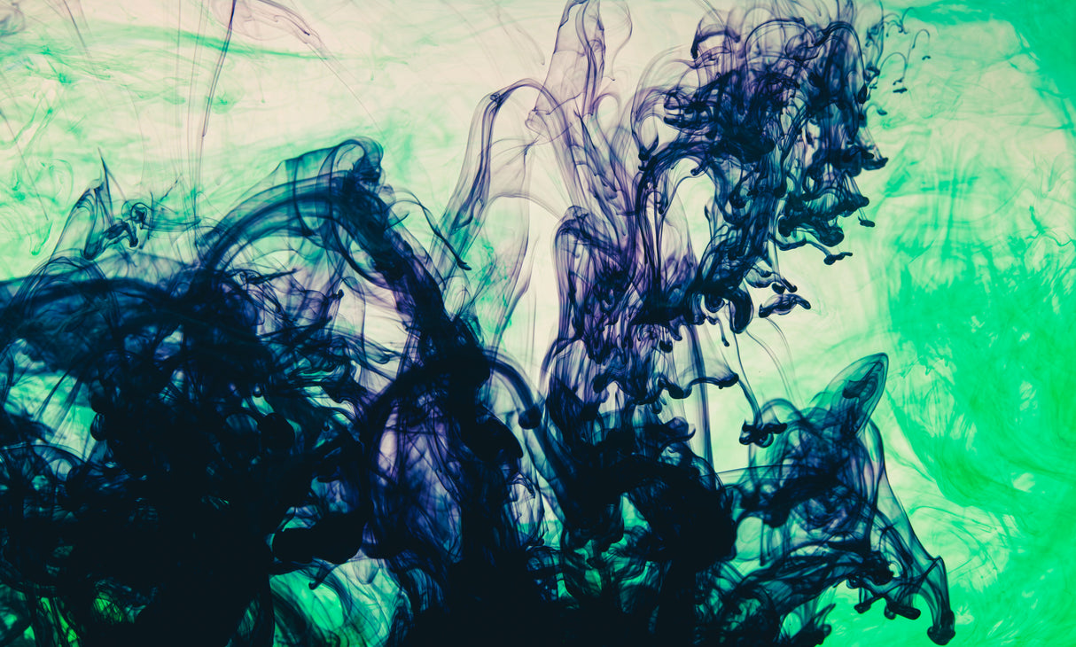Acrylic colors and ink in water Poster och Canvastavla