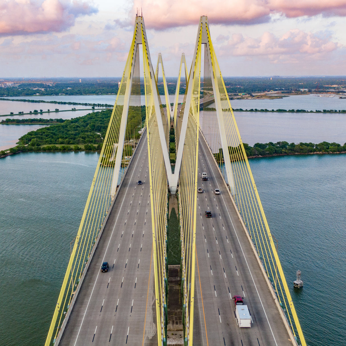 Yellow Bridge Poster och Canvastavla